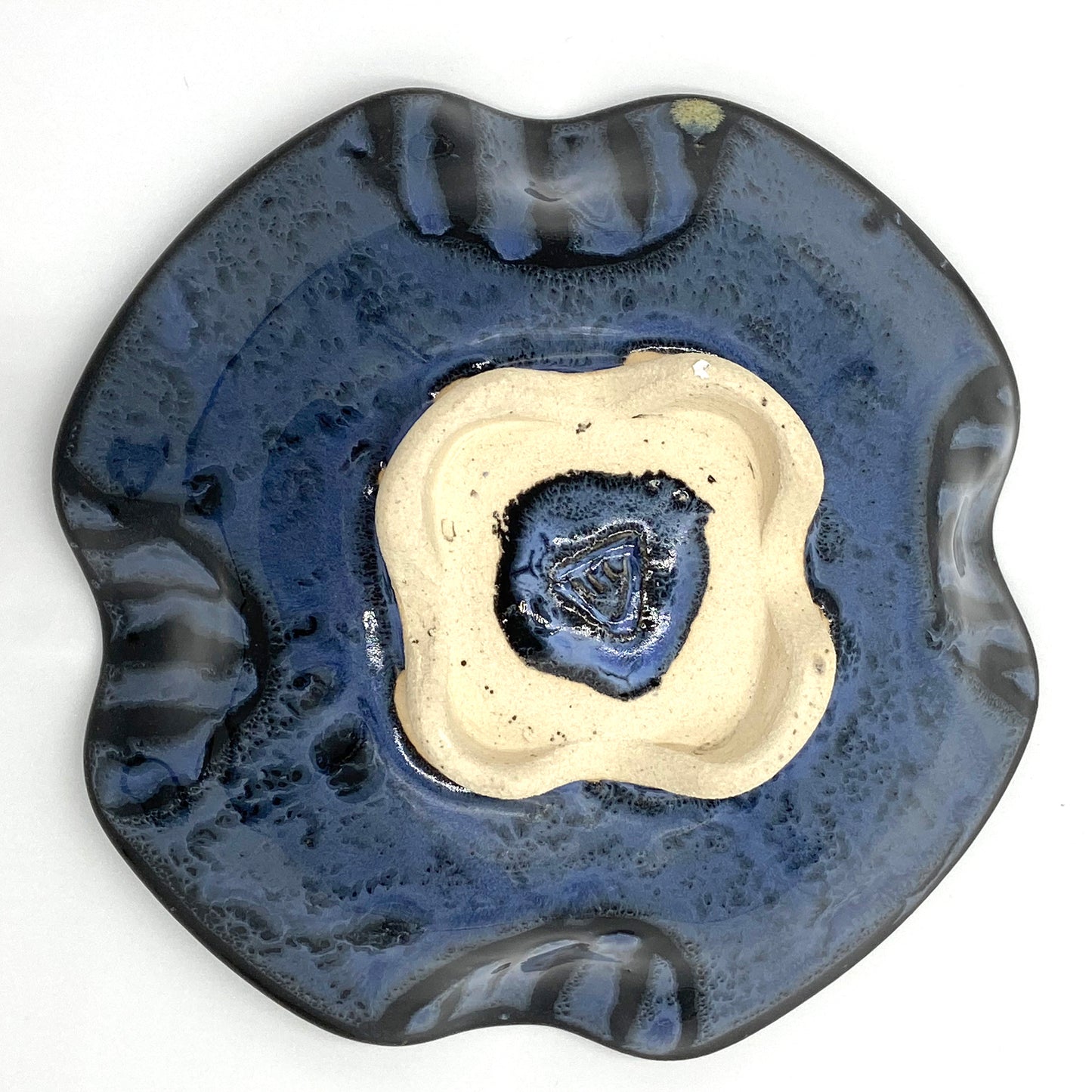 4-Sided Blue Black Bowl