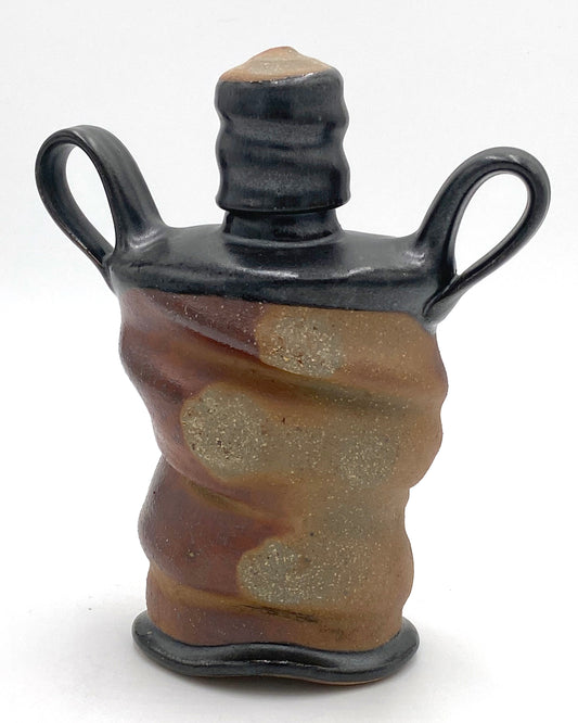 Black Shoulder Saggy Flask