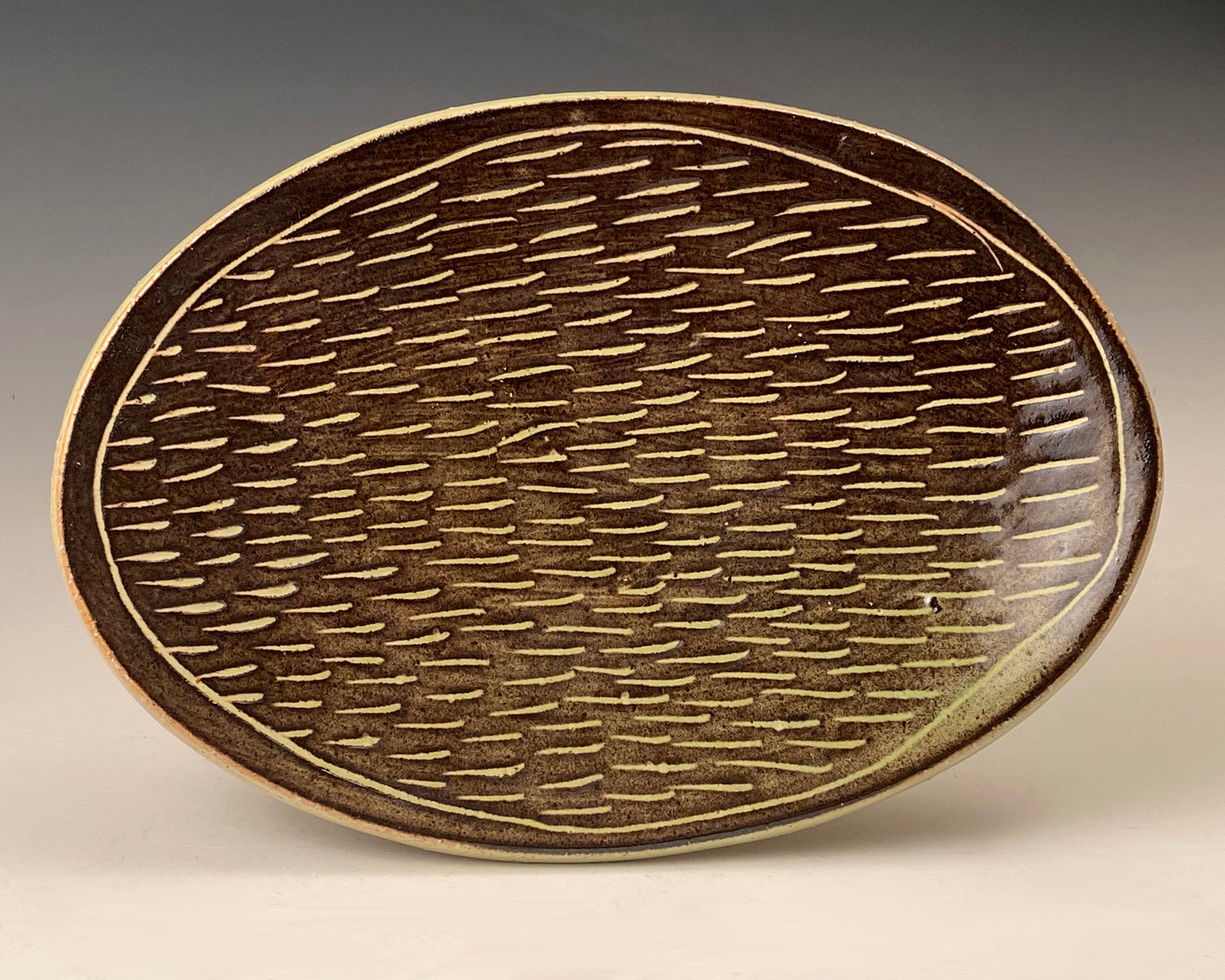 Carved Oval Plate