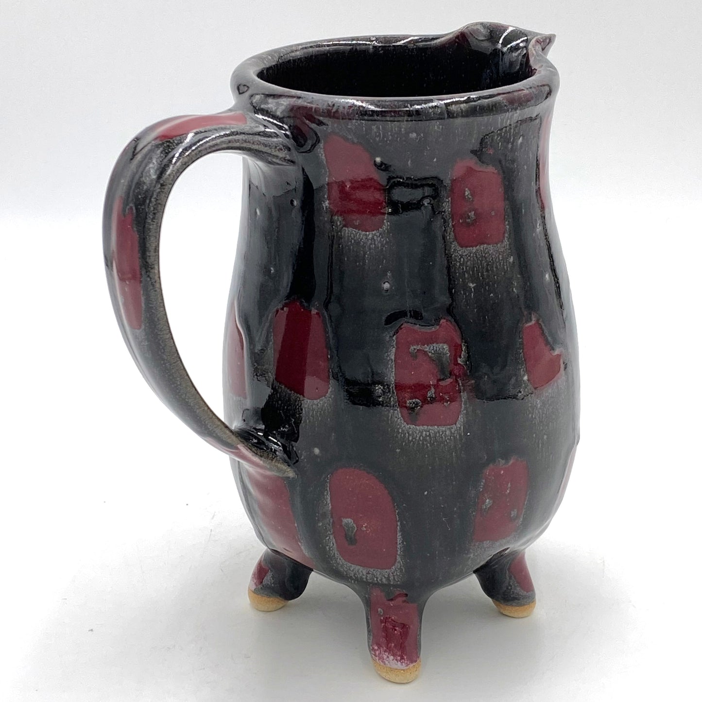 Red and Black Walking Pitcher