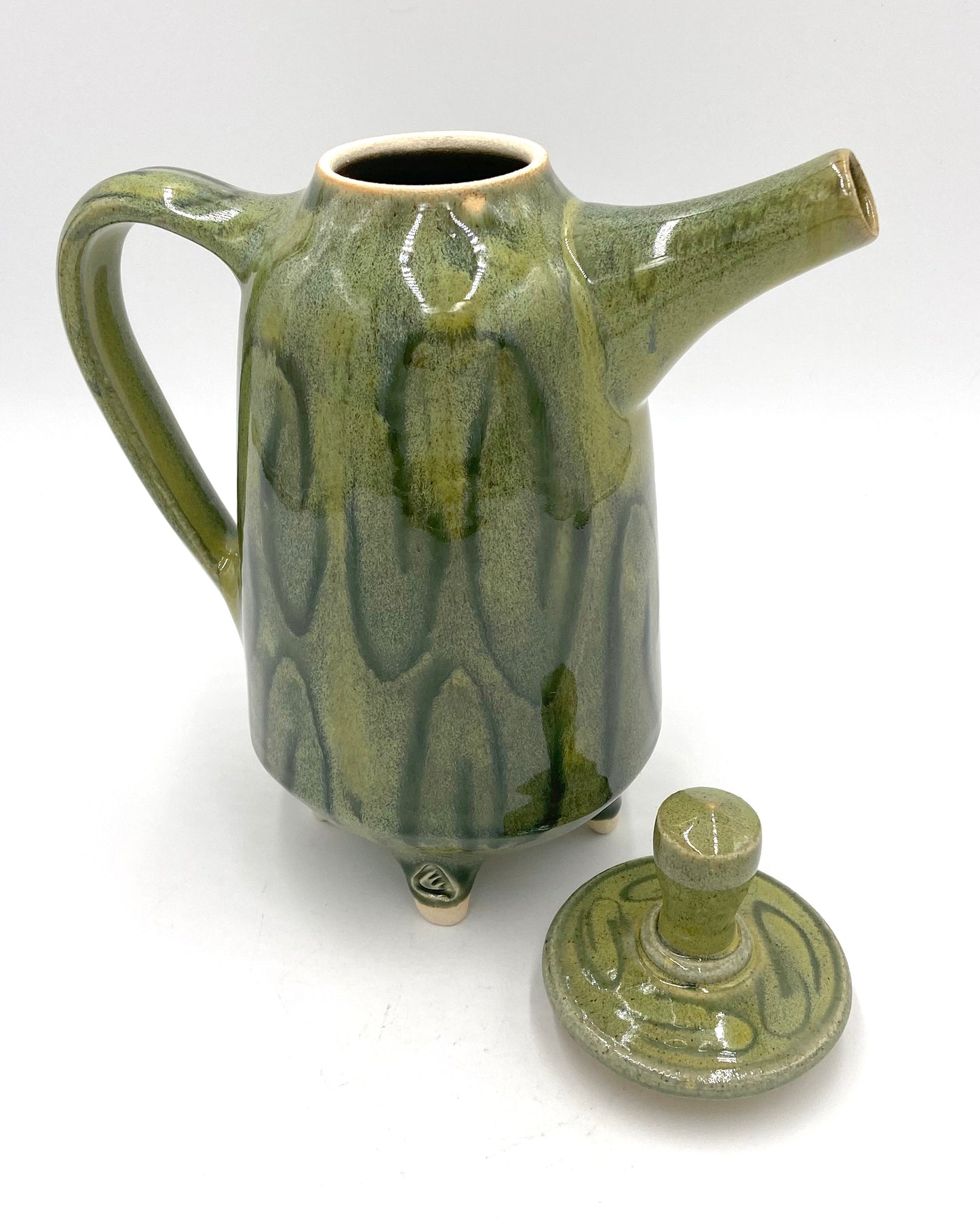 Green "Hooks" Teapot