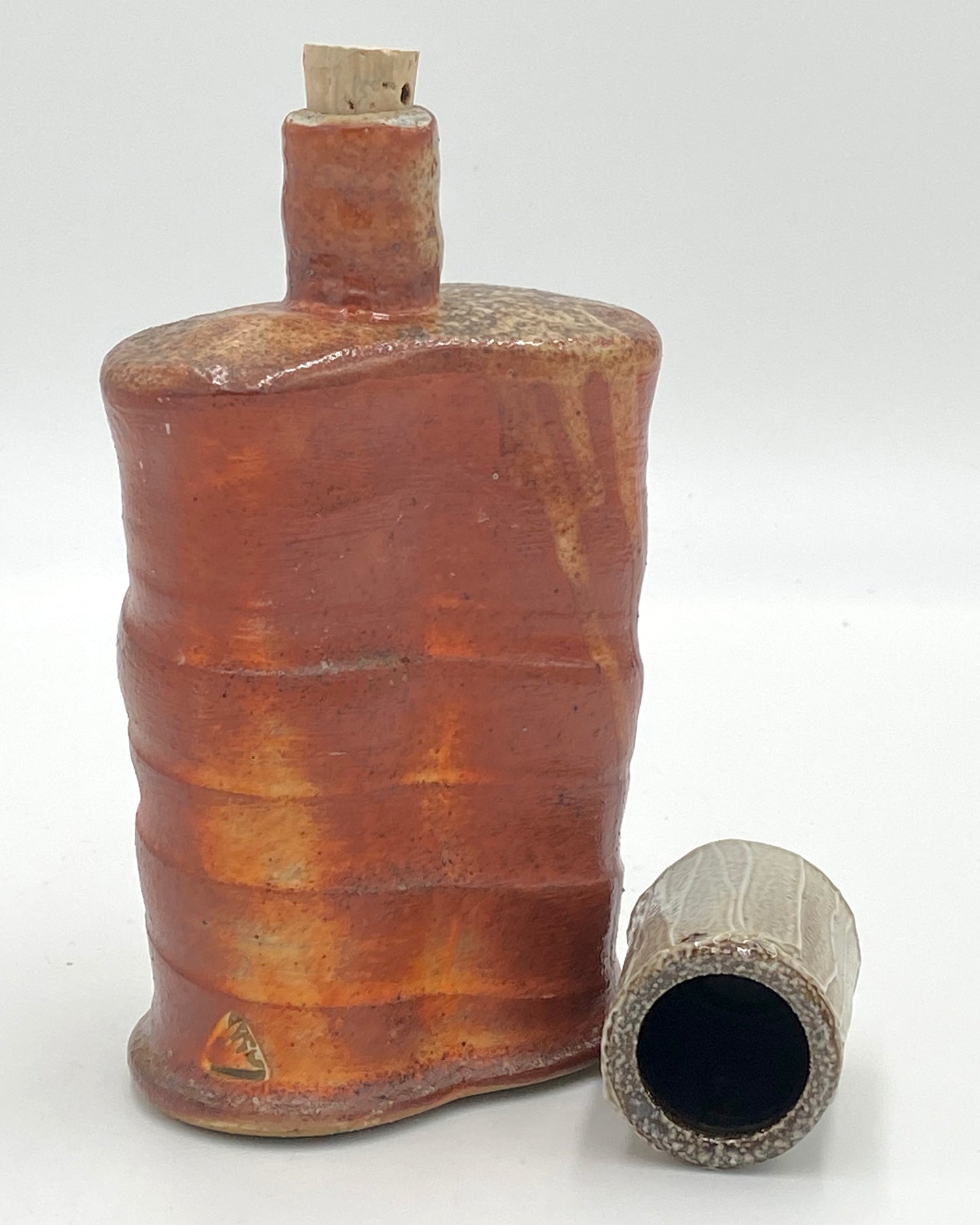 Porcelain Capped Flask