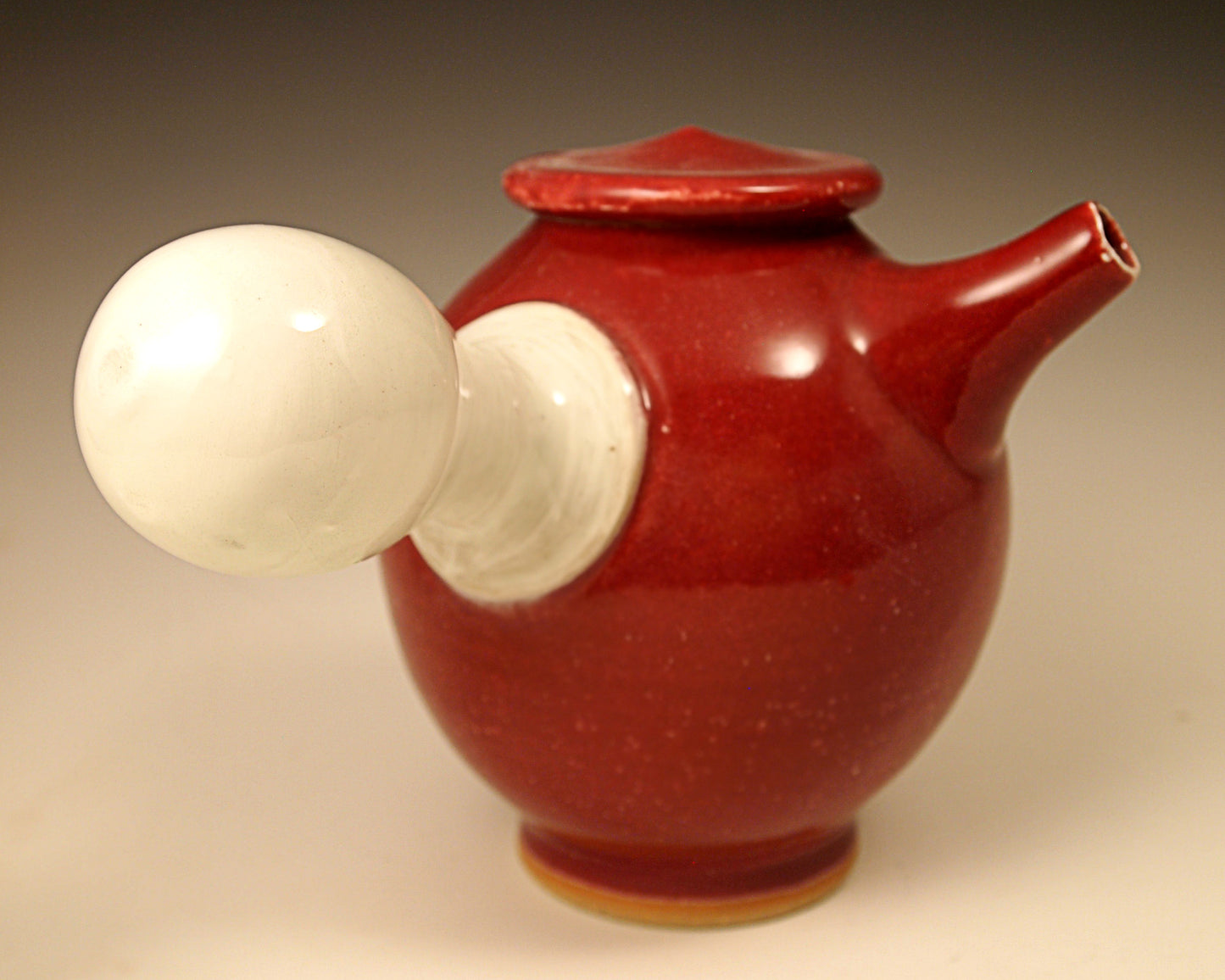 Red Side Teapot