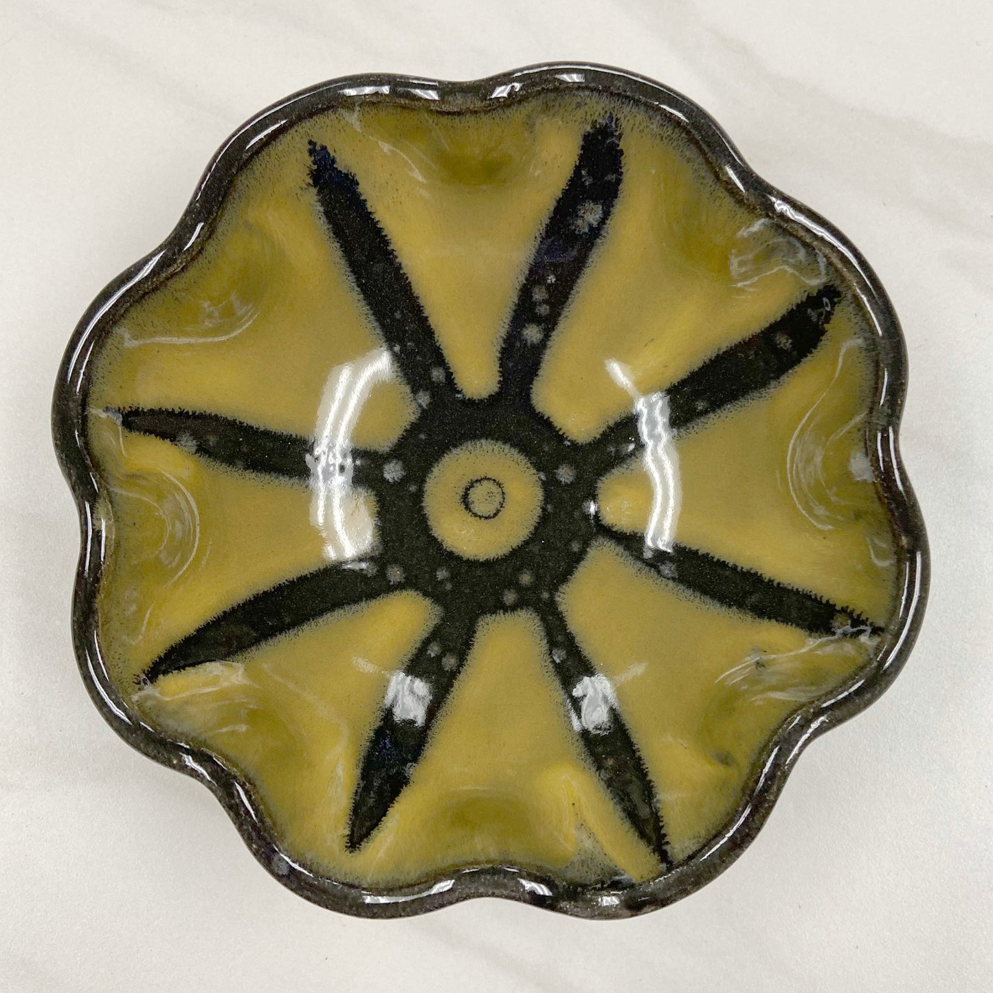 Fluted Bowl in Yellow